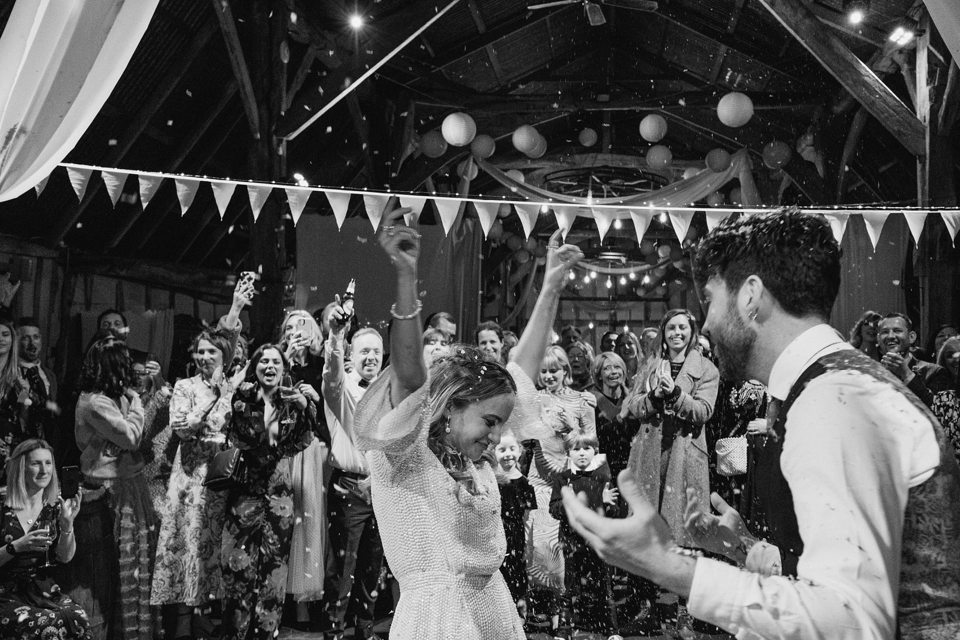 bride and groom first dance Alpheton Barns