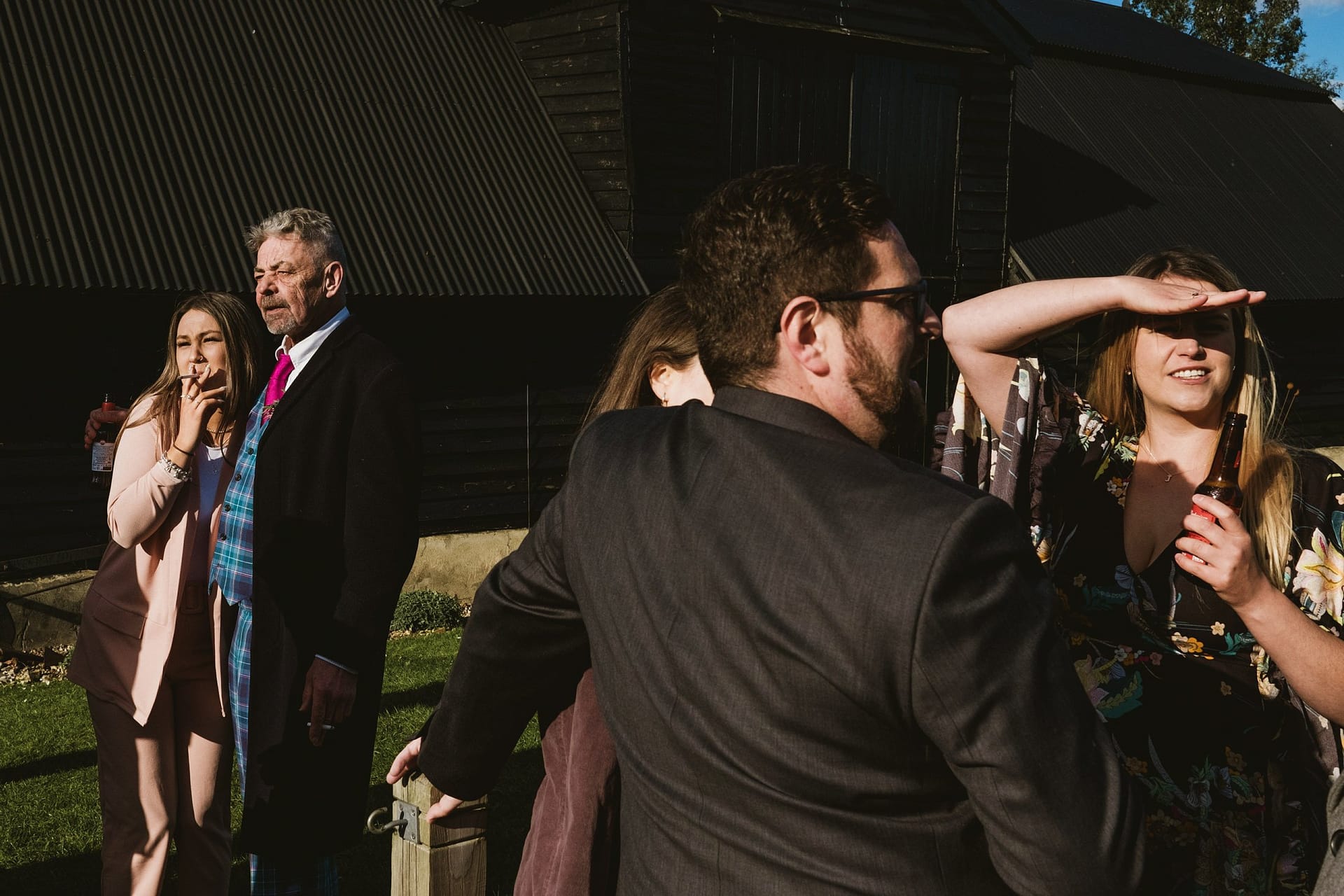 Alpheton Barns wedding guests