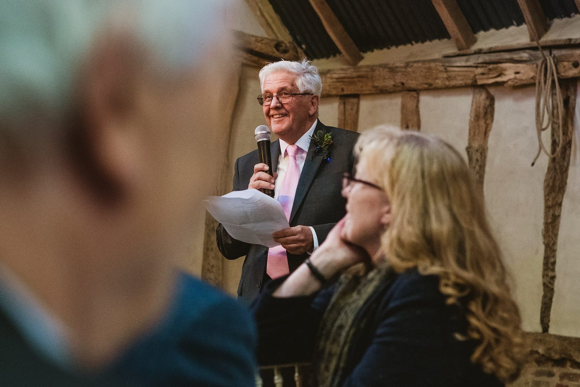 father of bride speech at Alpheton Barns