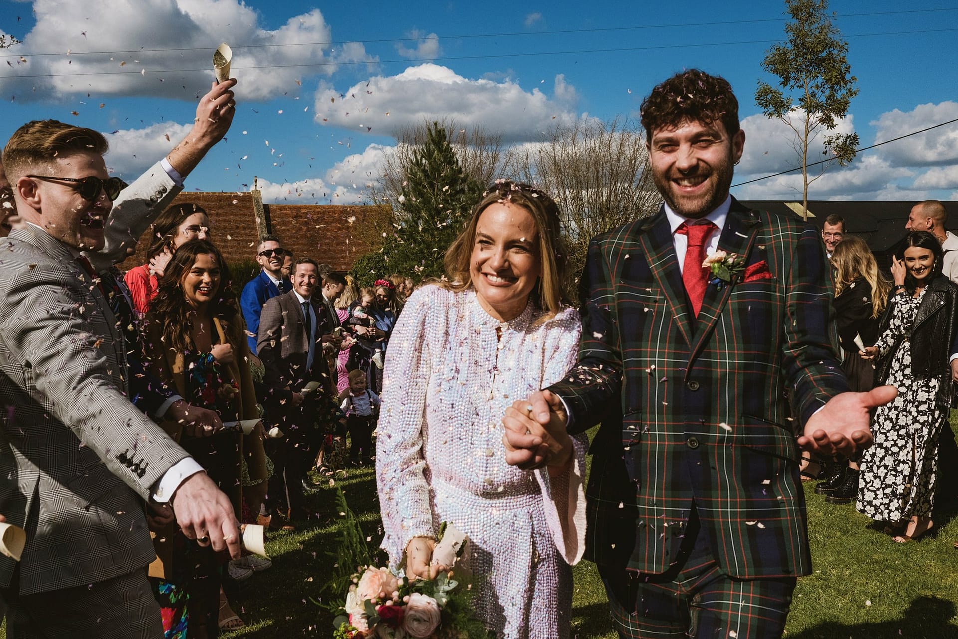 Alpheton Barns confetti