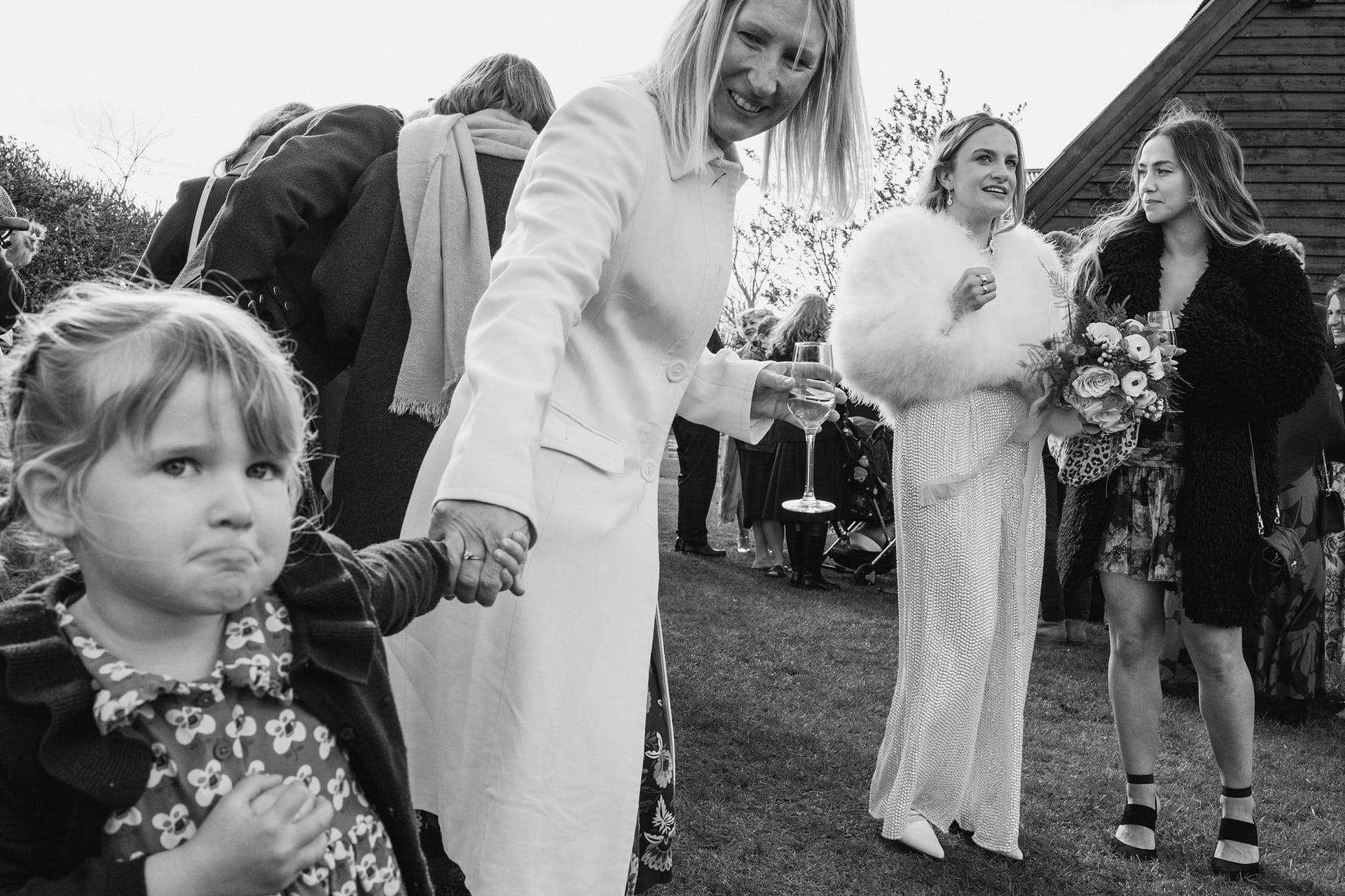 unimpressed girl with mum in Suffolk