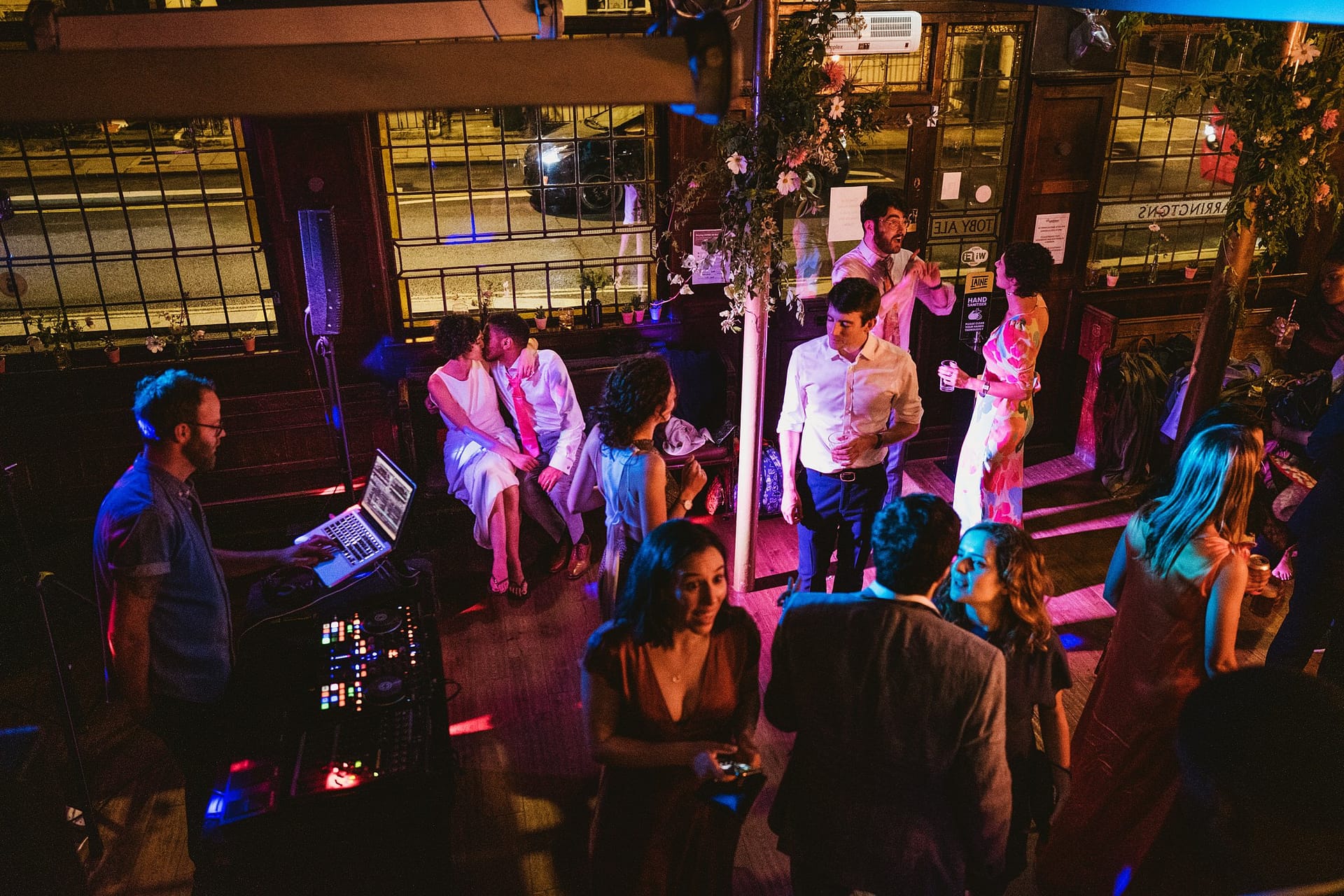 london pub wedding dance floor
