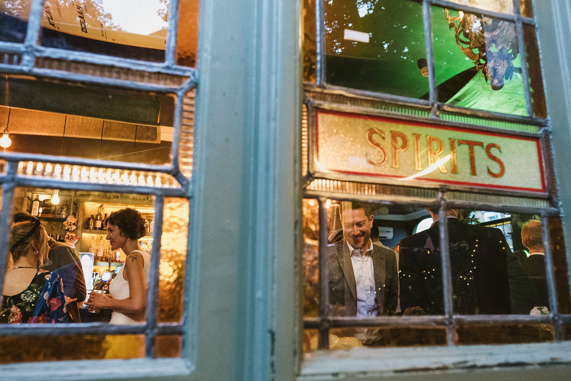 shooting through the windows at Prince Albert pub in Camden