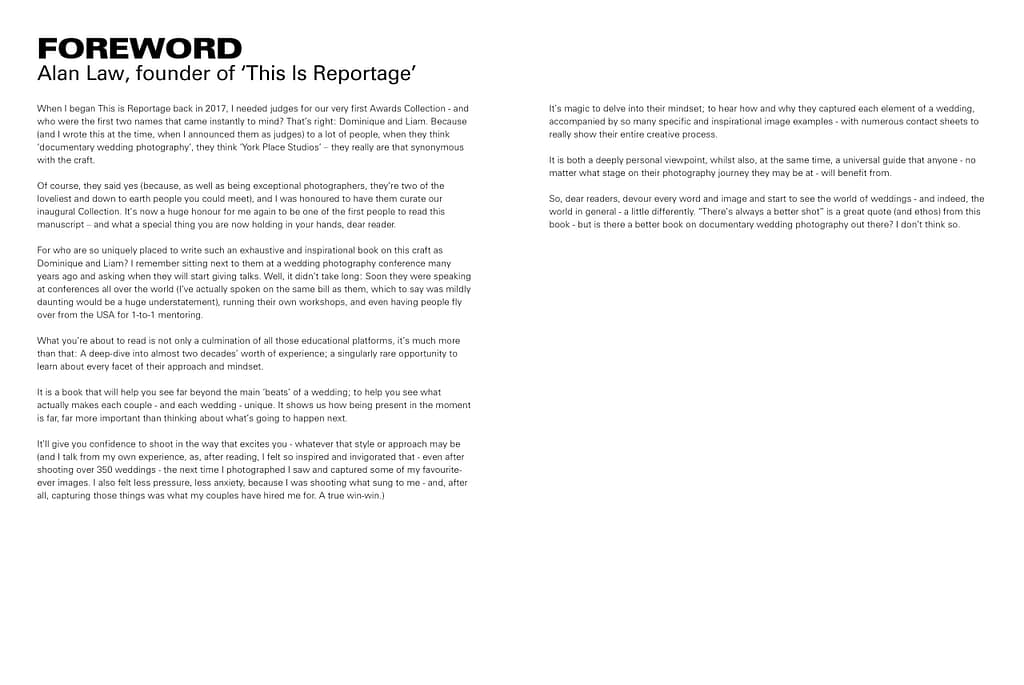 Foreword from documentary photography book "Is This Something" written by Alan Law, founder of "This Is Reportage"