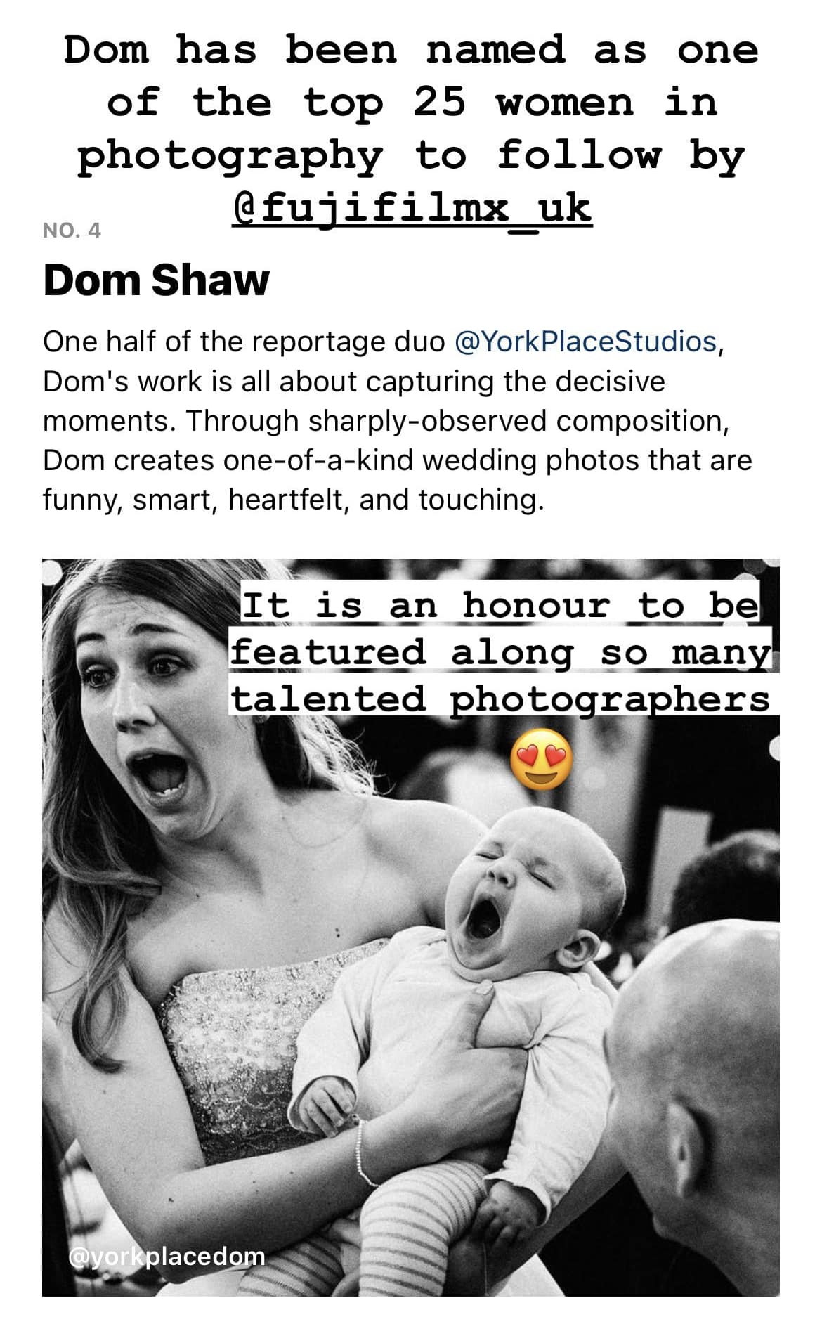 top female wedding photographer