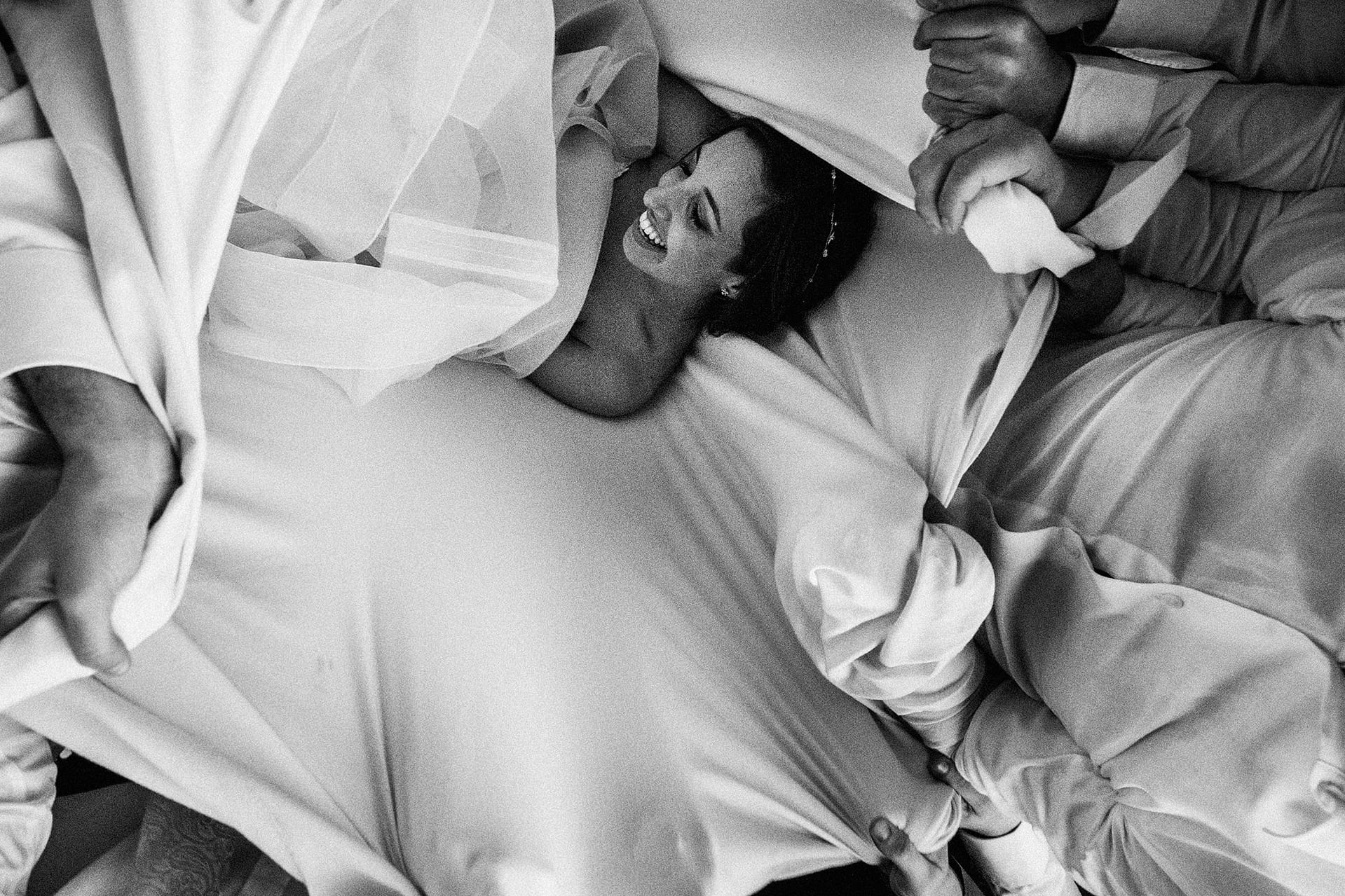 Bride Jewish dancing at Newby Hall