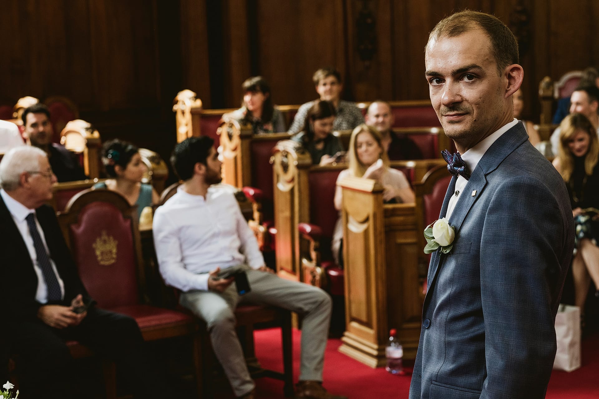 Islington Town Hall Documentary Wedding Photograph