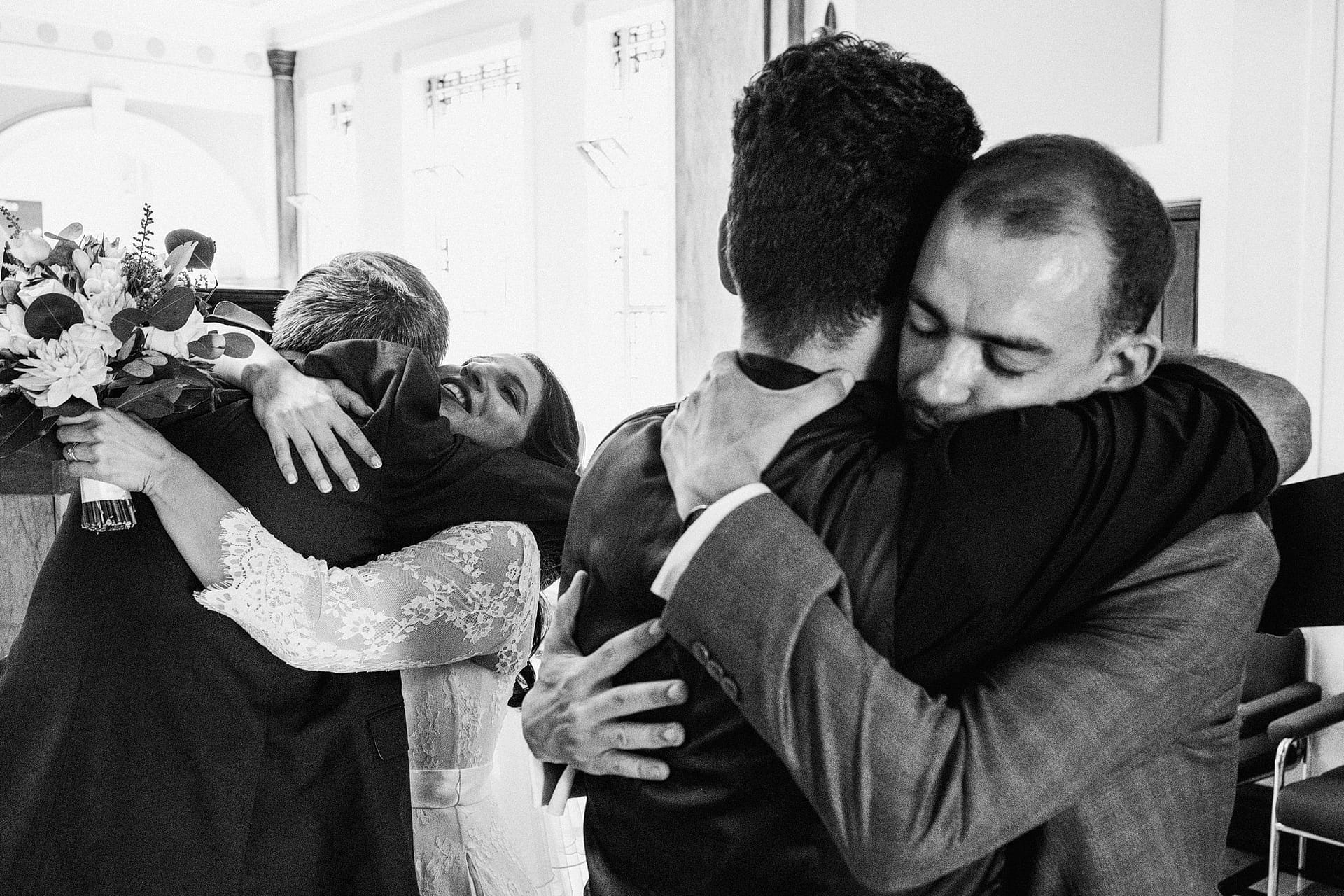 Candid Wedding Photograph Islington Town Hall
