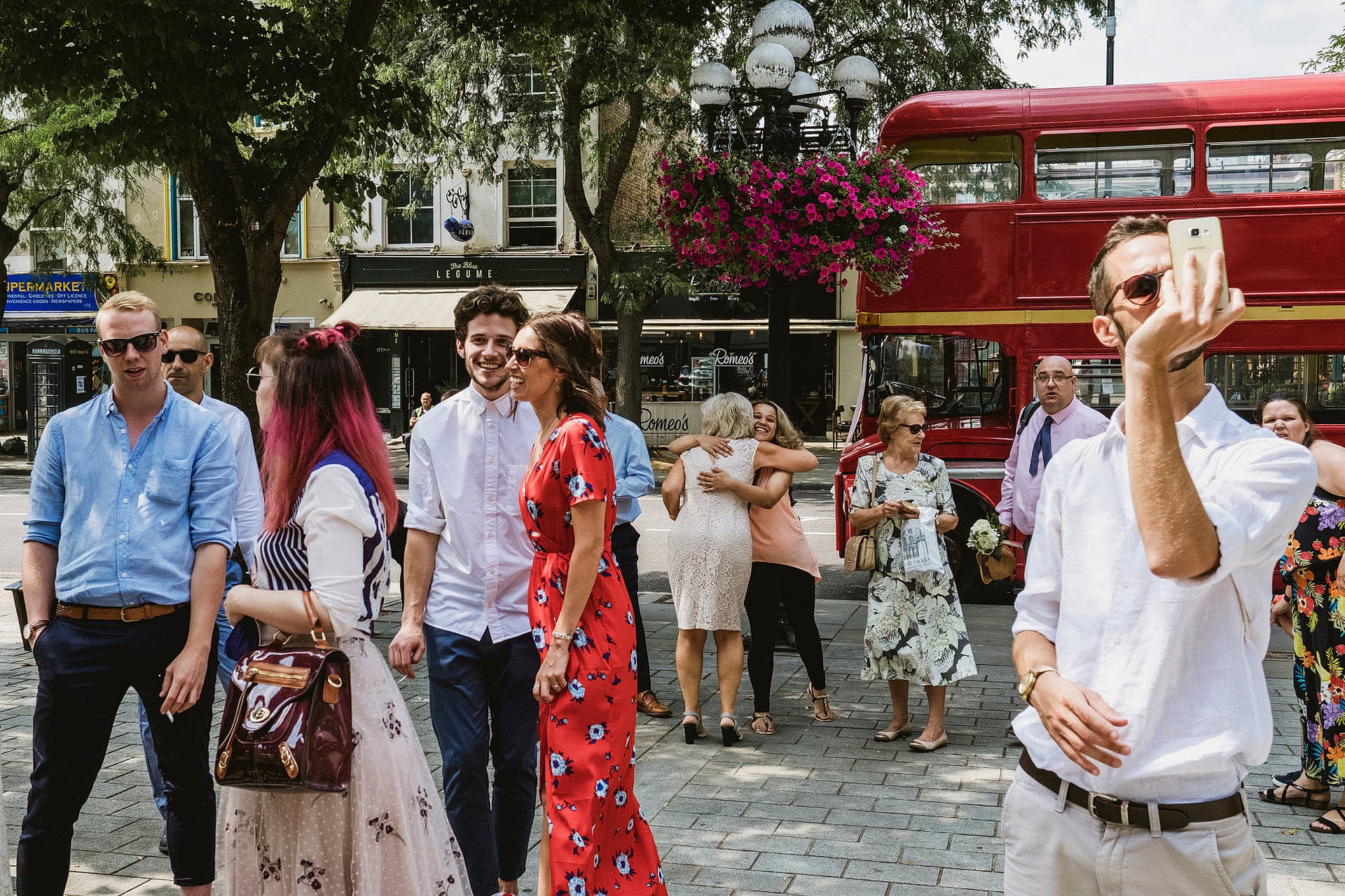 London red bus wedding transport Islington