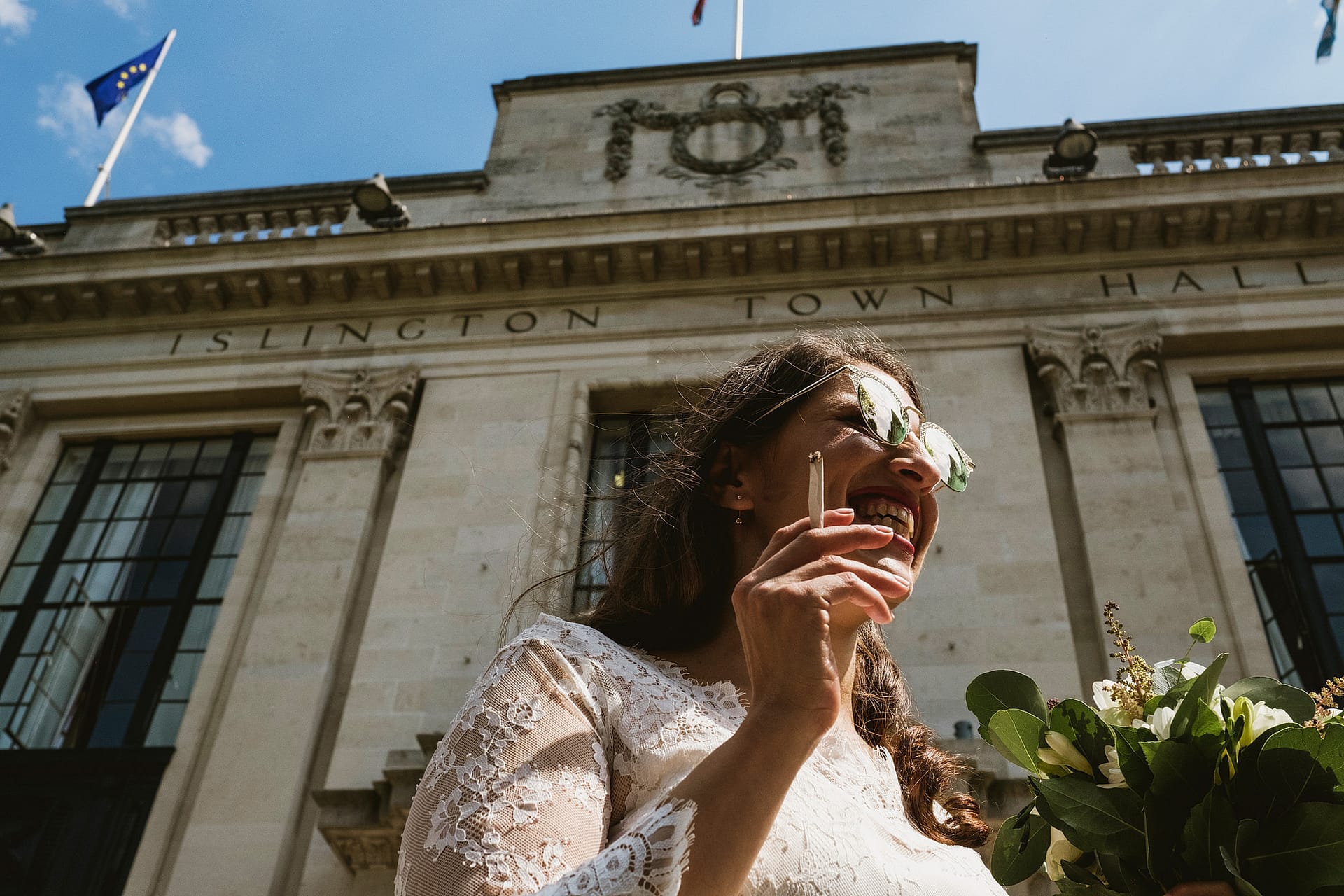 Islington Town Hall Wedding Photo