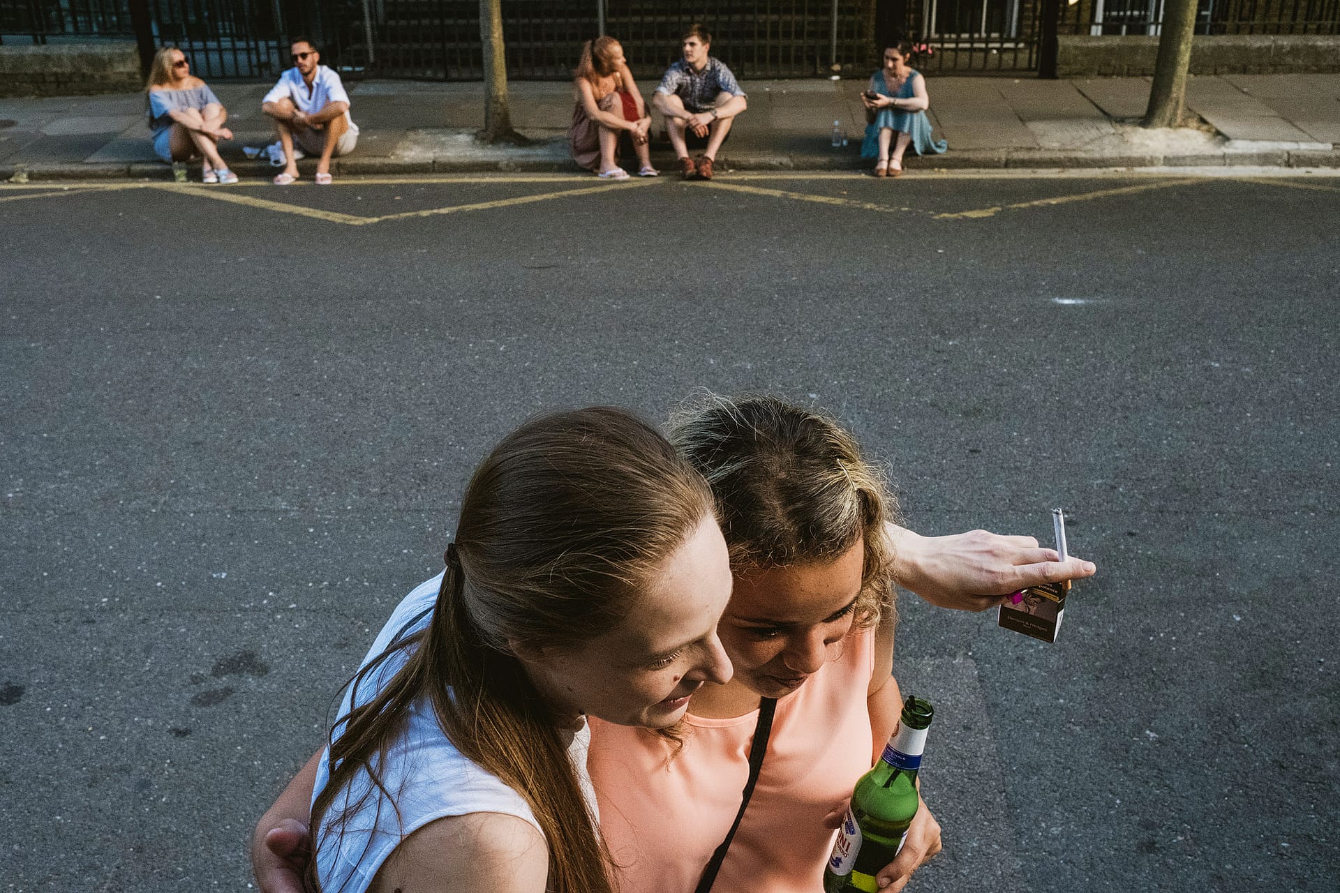 London street wedding photograph