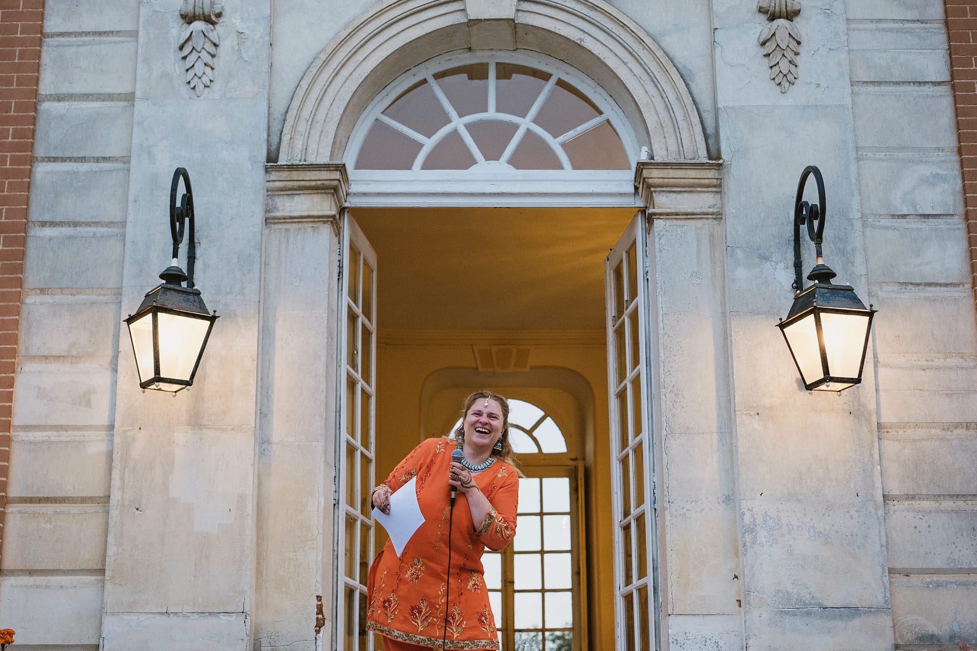 The best woman's speech at the Indian wedding reception at Chateau du Fey in France