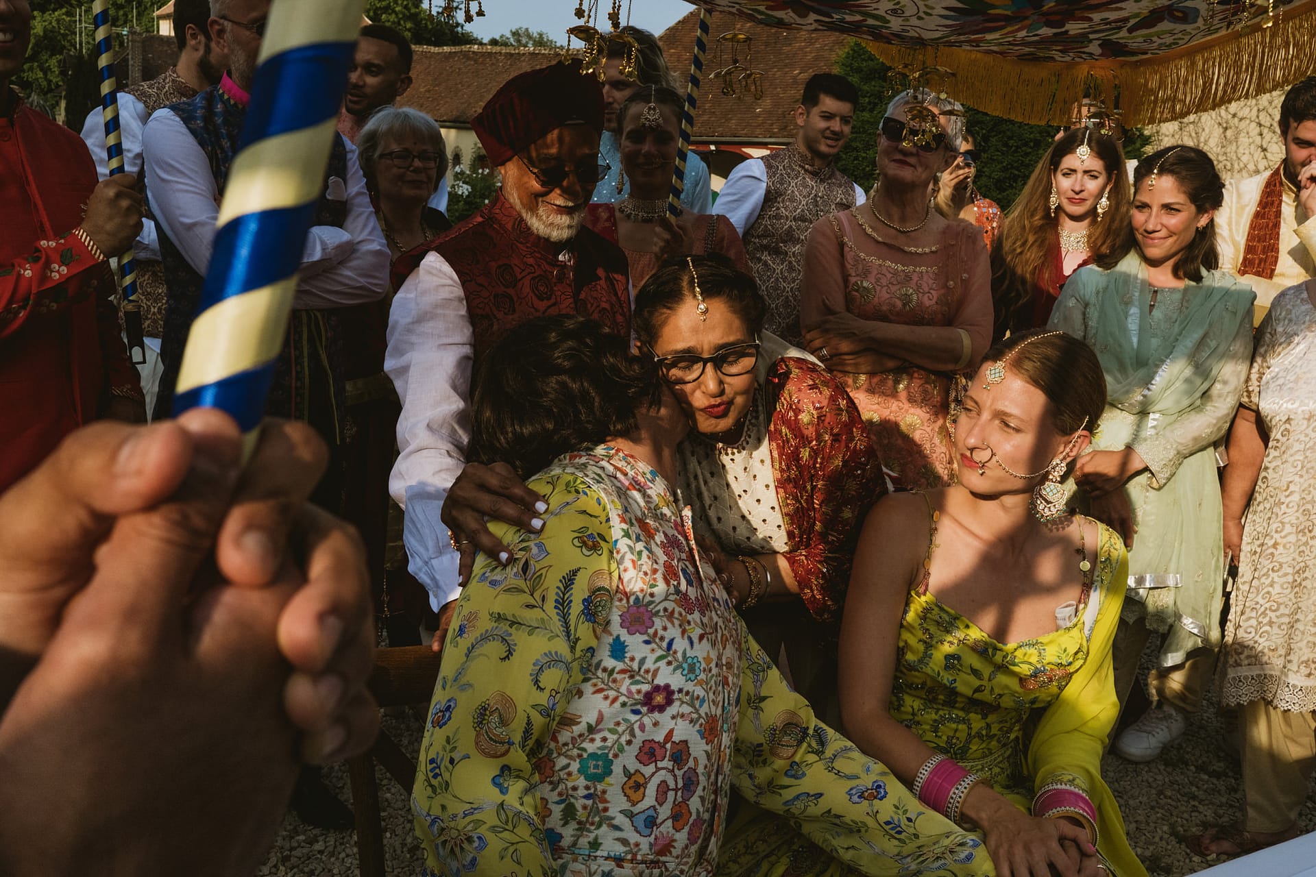 Indian wedding ceremony at Chateau du Fey the Burgundy region of France