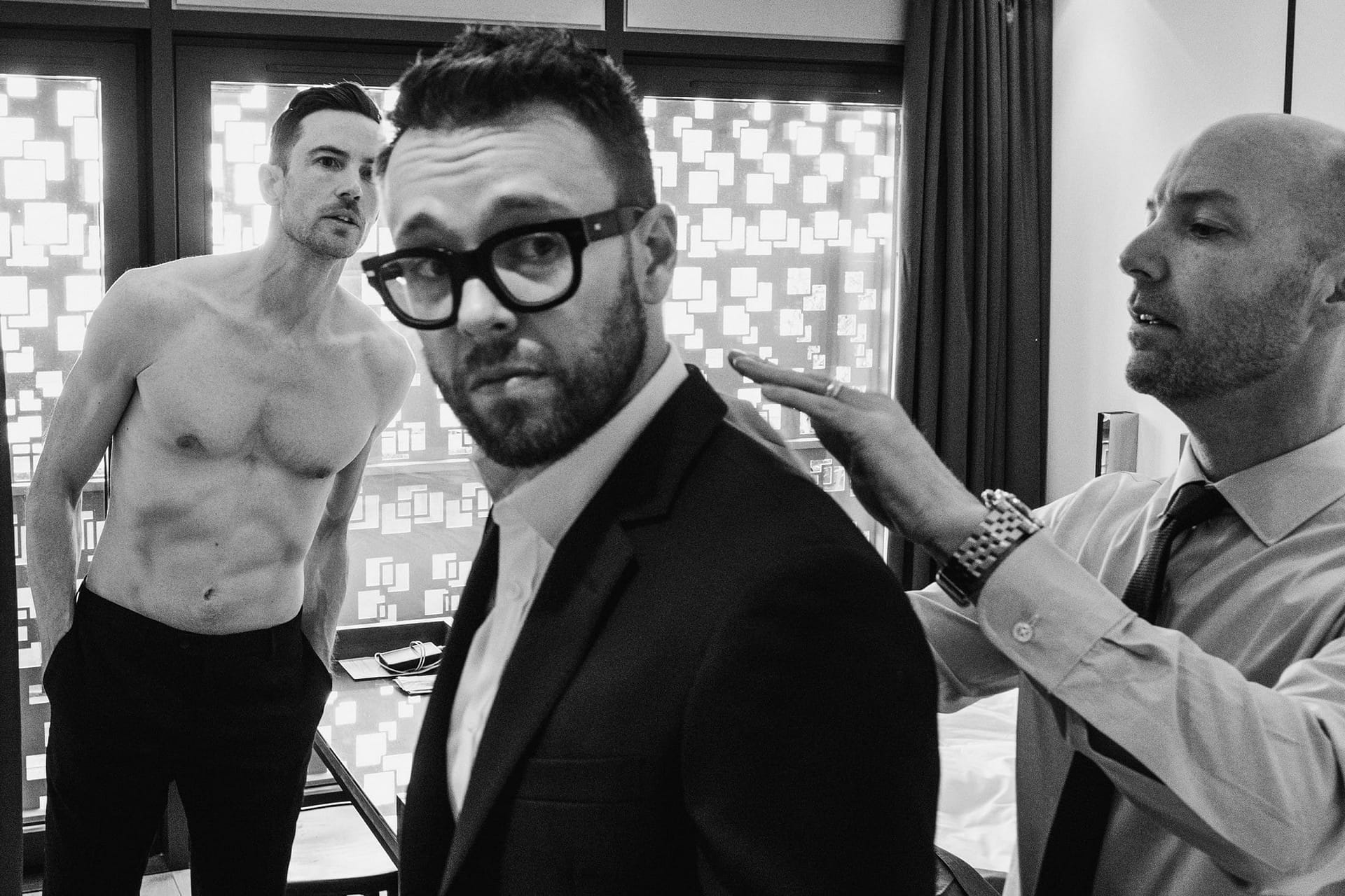 Town Hall Hotel groom preparation