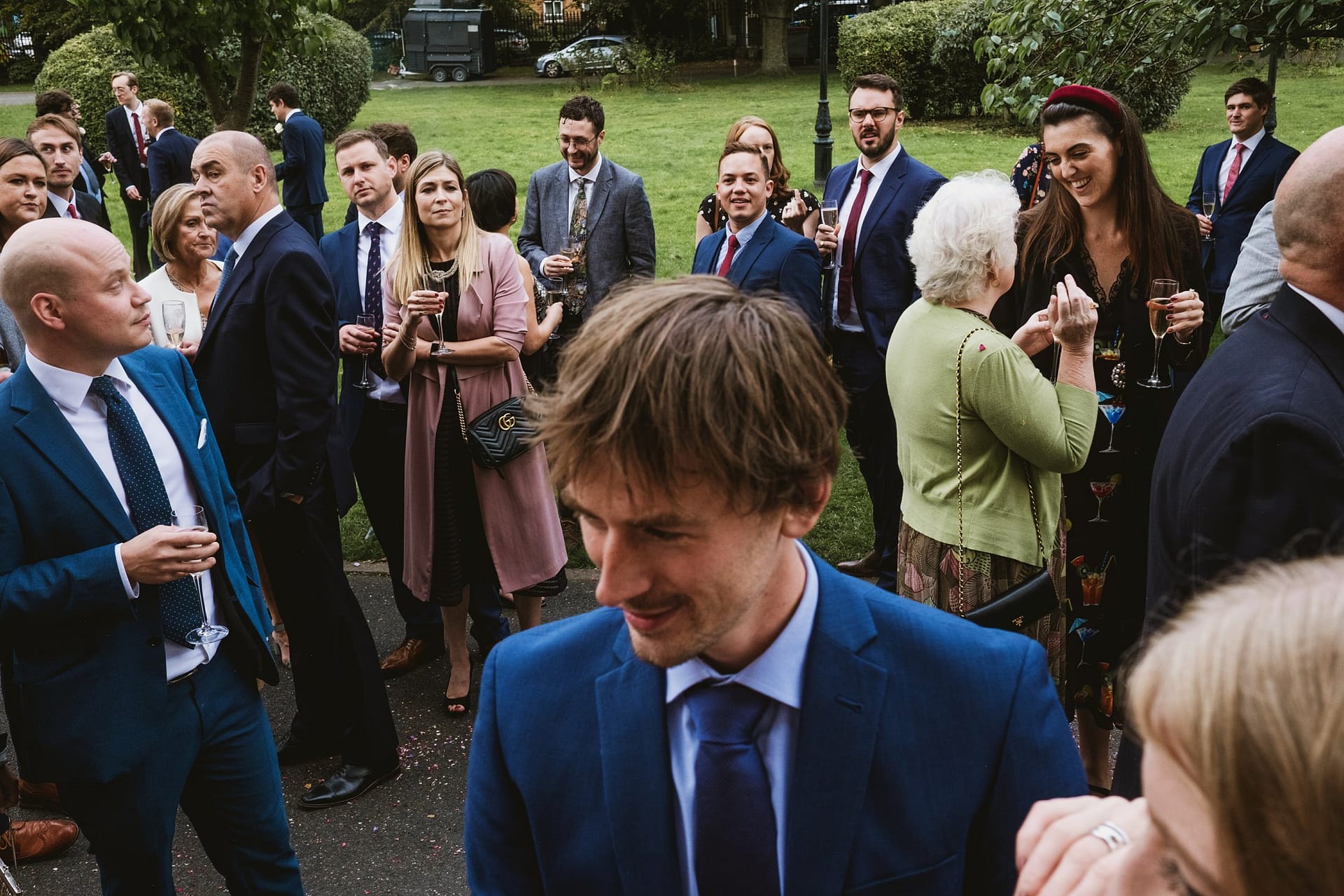 guests at the asylum chapel