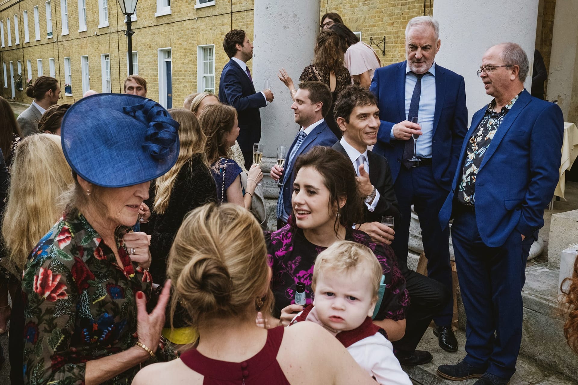guests at the asylum chapel