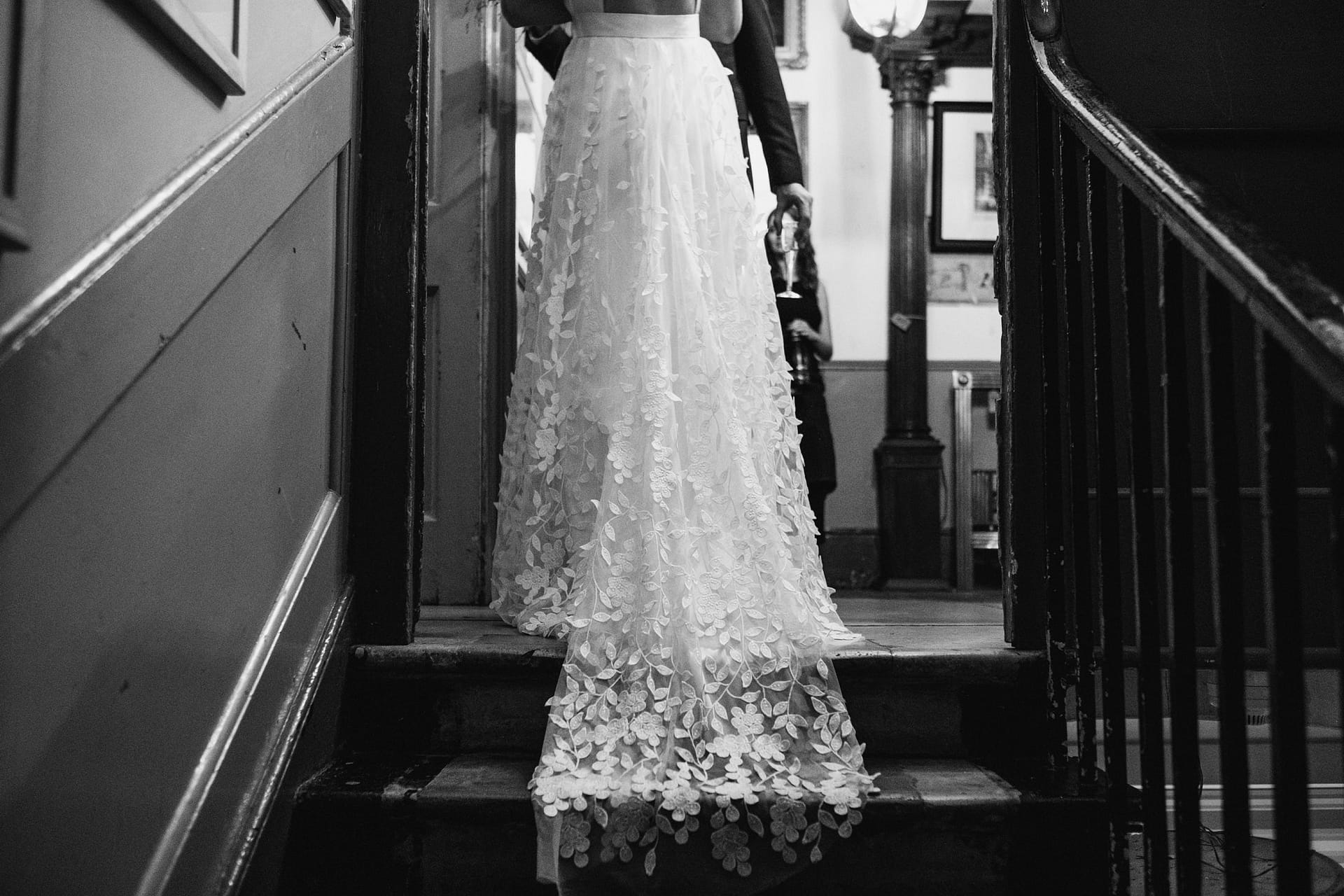 bride's dress at brunswick house
