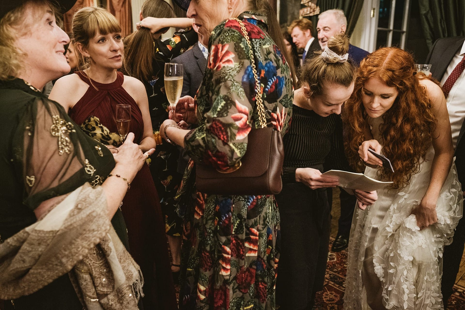 wedding guests at brunswick house
