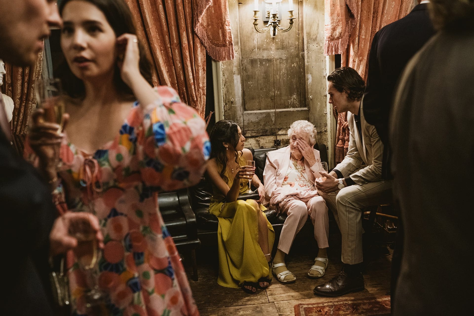 wedding guests at brunswick house