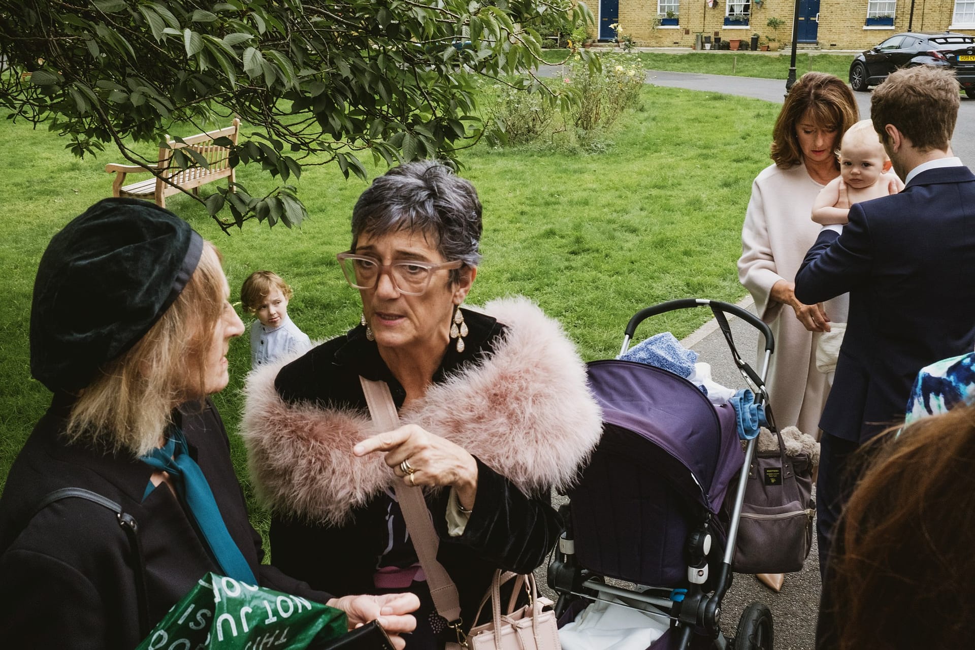 guests at the asylum chapel