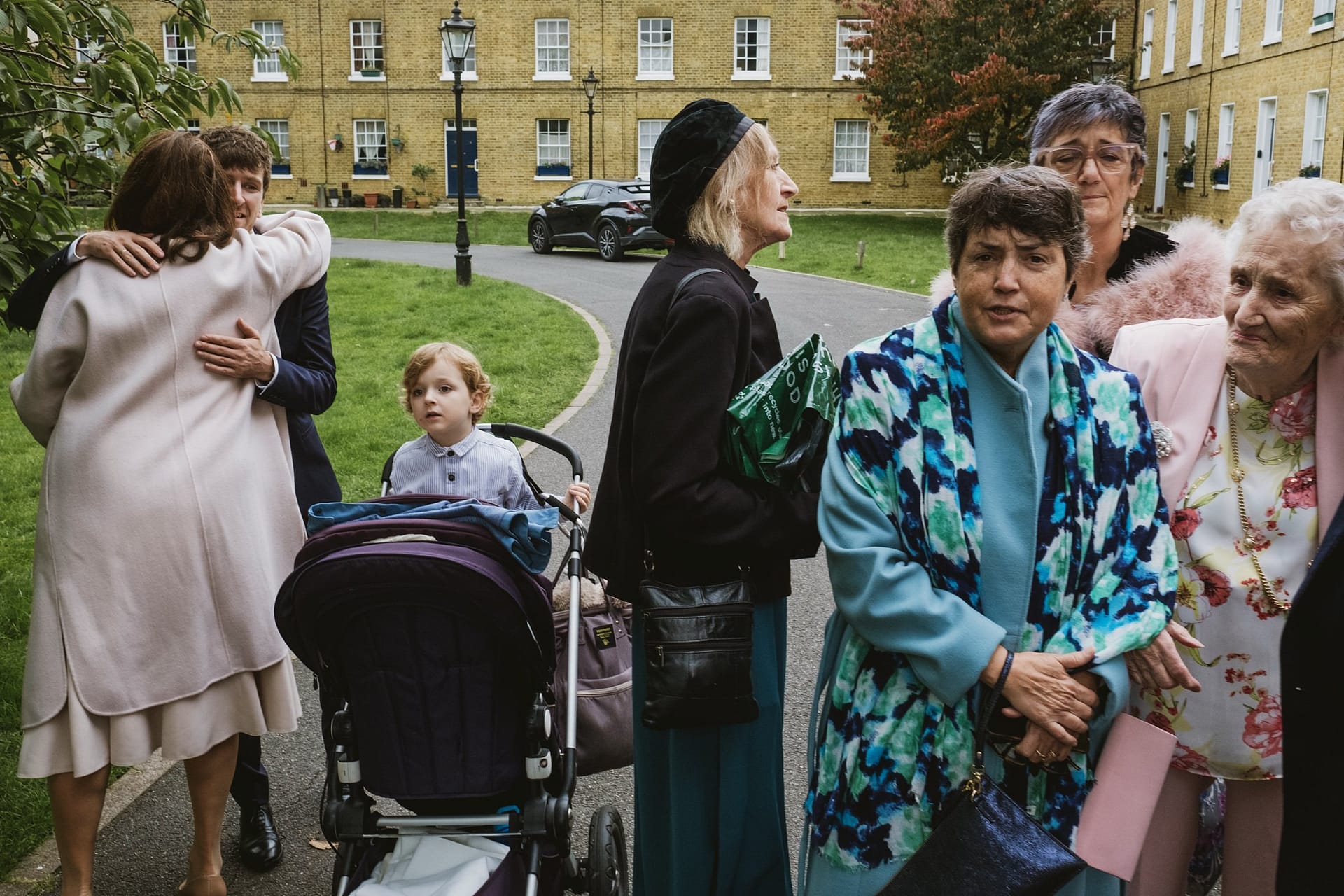 guests at the asylum chapel