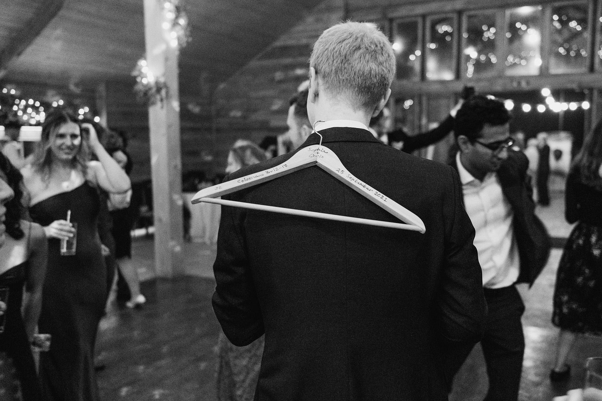 coat hanger on a person at high billinghurst farm