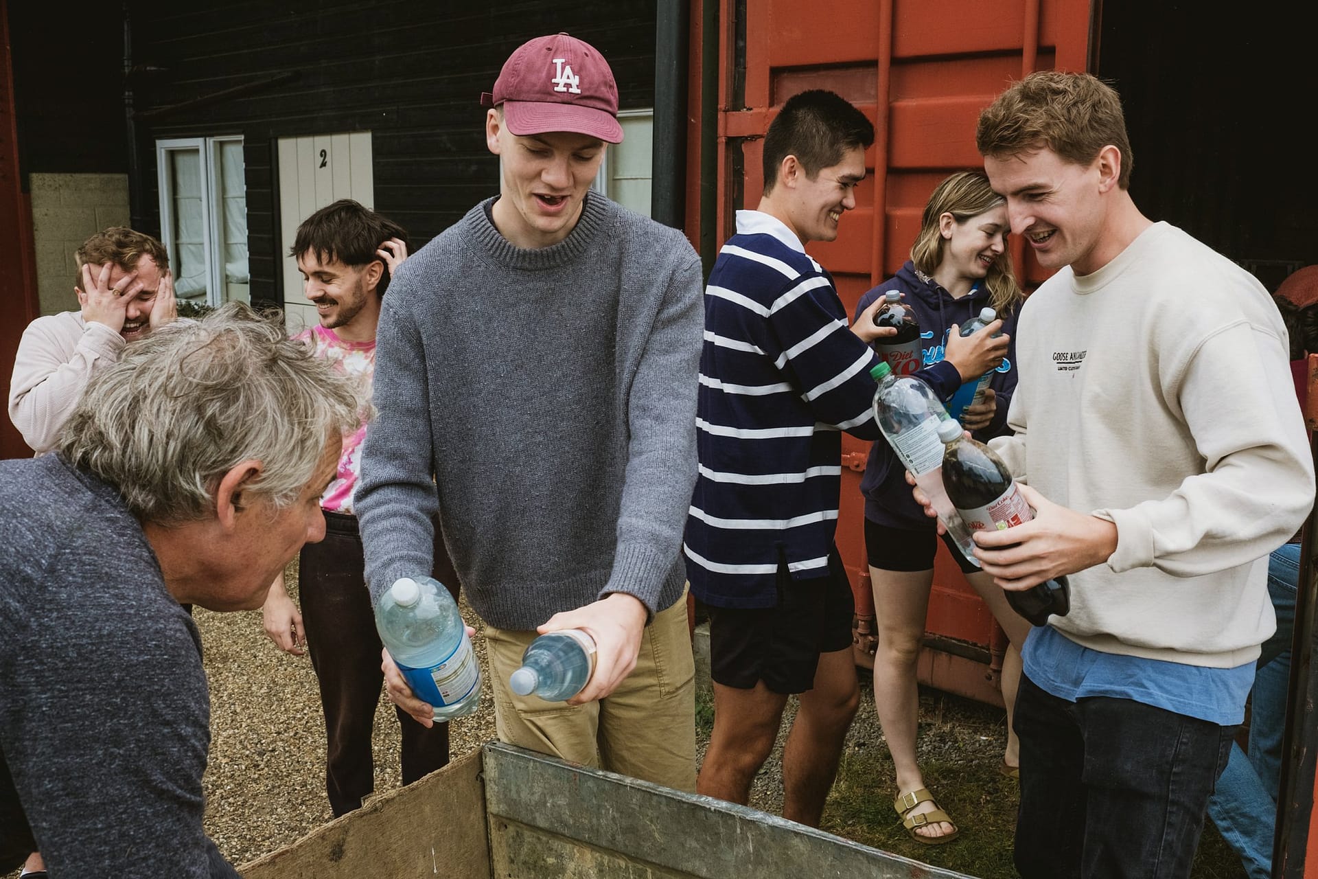groomsmen and wedding guests getting ready for the wedding