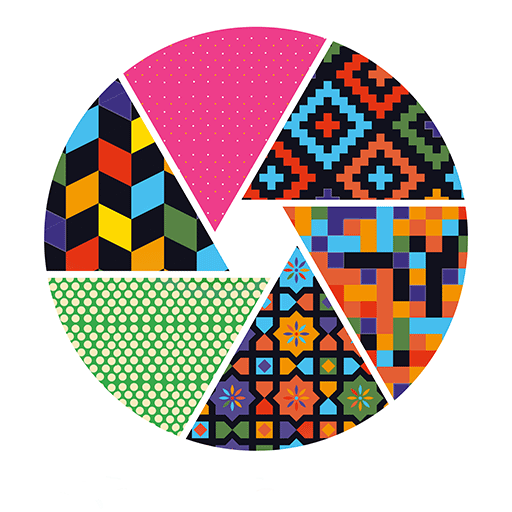 multi coloured logo