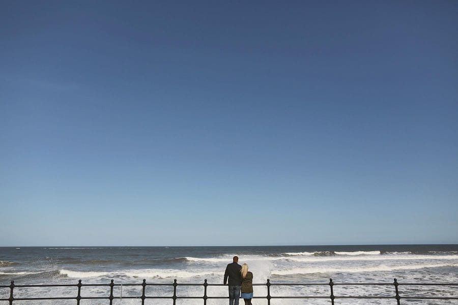 Scarborough Seaside Engagement Shoot