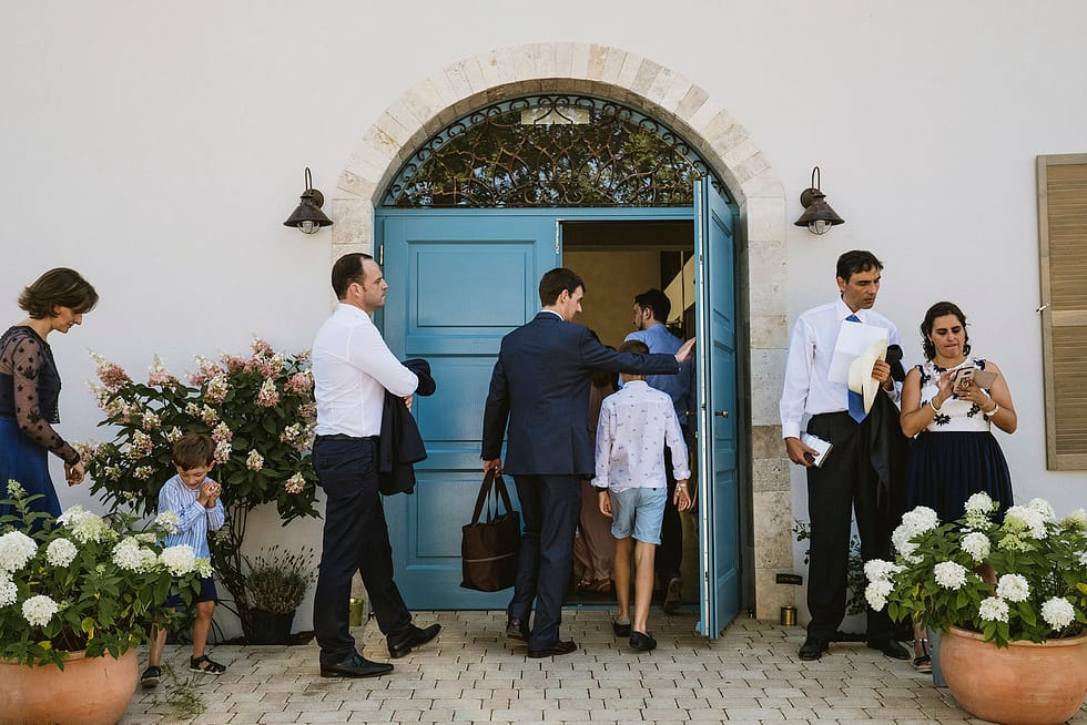 villa love guests at reception